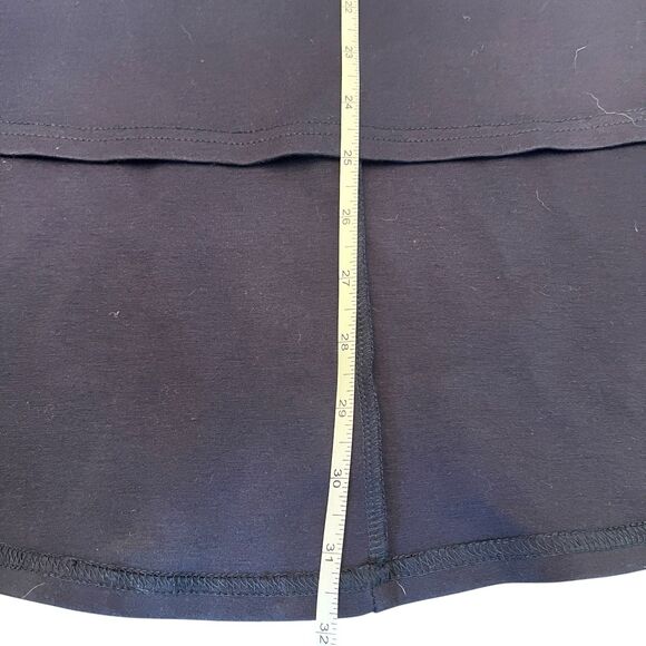 Sarin Mathews Dress Small Navy Cap Sleeve Fit & Flare Quiet Luxury Preppy Party - Picture 7 of 11